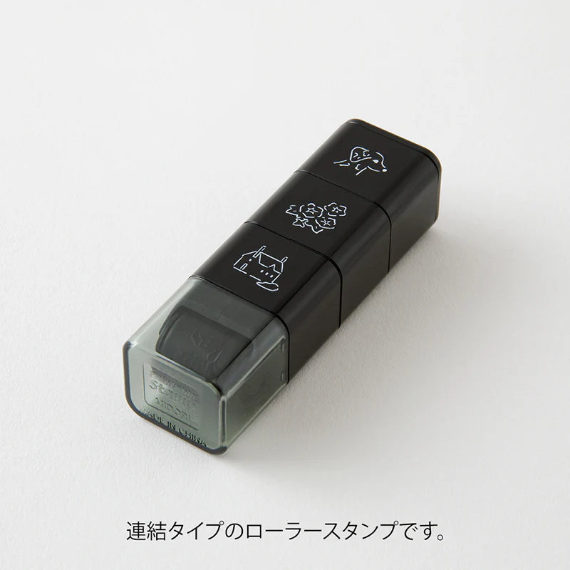 Midori Paintable Stamp Roller - Dog & Landscape