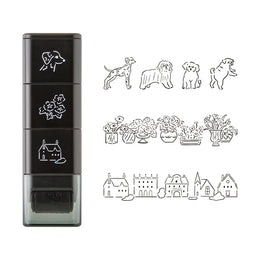 Midori Paintable Stamp Roller - Dog & Landscape