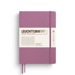 LEUCHTTURM1917 HC Notebook, Medium (A5), 251 p., Ruled - Dusty Rose