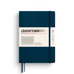 LEUCHTTURM1917 HC Notebook, Medium (A5), 251 p., Squared - Deep Sea