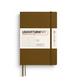 LEUCHTTURM1917 Notebook SC Medium (A5), 123 p, Dotted - Spice Brown