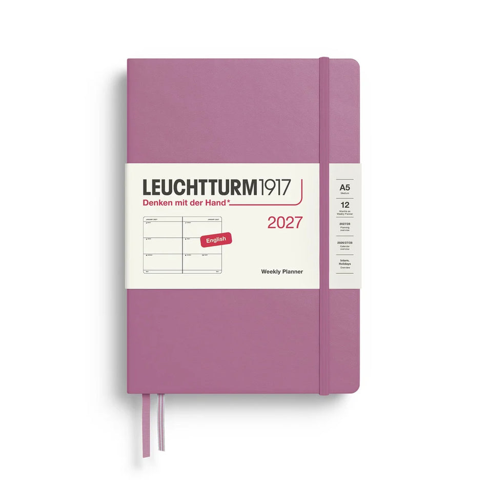 Leuchtturm1917 2027 A5 Weekly Planner - Dusty Rose