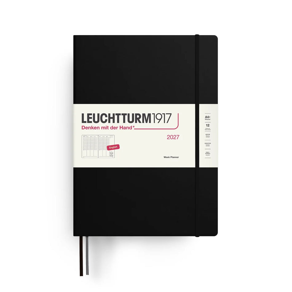 LEUCHTTURM1917 2027 A4+ Master Week Planner - Black