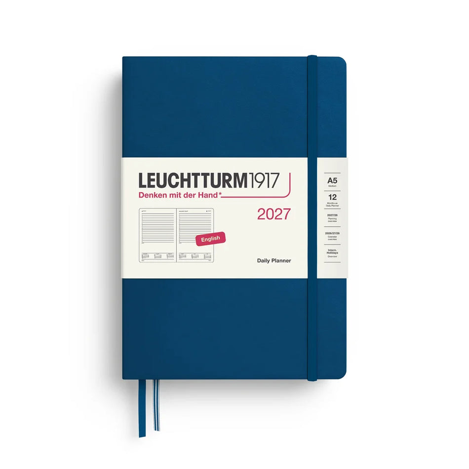 Leuchtturm1917 2027 A5 Daily Planner - Indigo