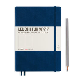 LEUCHTTURM1917 HC Notebook, Medium (A5), 251 p., Plain - Navy Blue