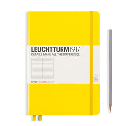 LEUCHTTURM1917 HC Notebook, Medium (A5), 251 p., Ruled - Lemon