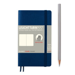 LEUCHTTURM1917 SC Notebook, Pocket (A6),123 p., Plain - Navy