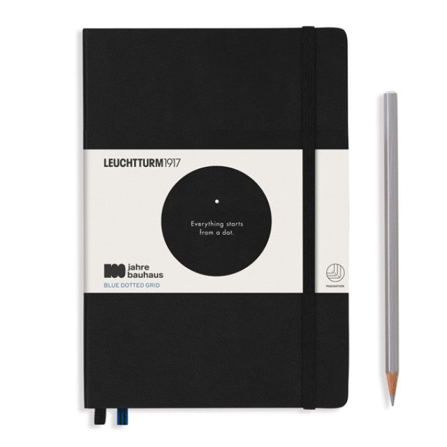 LEUCHTTURM1917 Bauhaus 100 Notebook Medium (A5),r, 251 Numbered Pages - Black