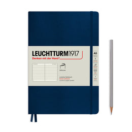 LEUCHTTURM1917 SC Notebook, Medium (A5), 123 p., Ruled - Navy Blue