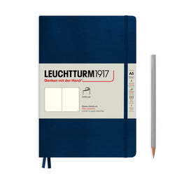 LEUCHTTURM1917 SC Notebook, Medium (A5), 123 p., Plain - Navy Blue