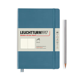 LEUCHTTURM1917 Notebook Softcover Medium (A5), 123 pages, Dotted - Stone Blue