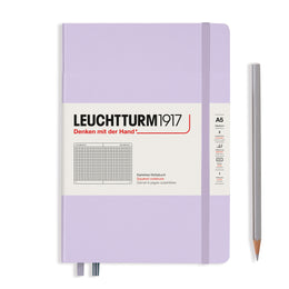 LEUCHTTURM1917 Notebook Hardcover Medium (A5), 251 pages, Squared - Lilac Purple