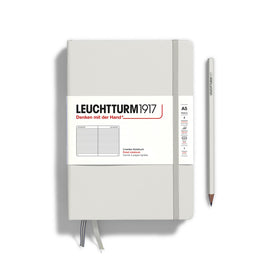 LEUCHTTURM1917 Notebook Hardcover Medium (A5), 251 pages, Ruled -  Light Grey