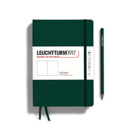 LEUCHTTURM1917 Notebook Hardcover Medium (A5), 251 pages, Plain, Forest Green
