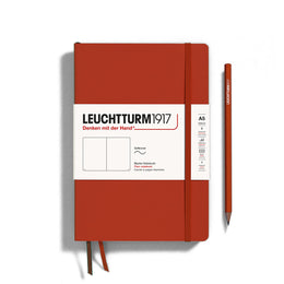 LEUCHTTURM1917 SC Notebook, Medium (A5), 123 p., Plain - Fox Red