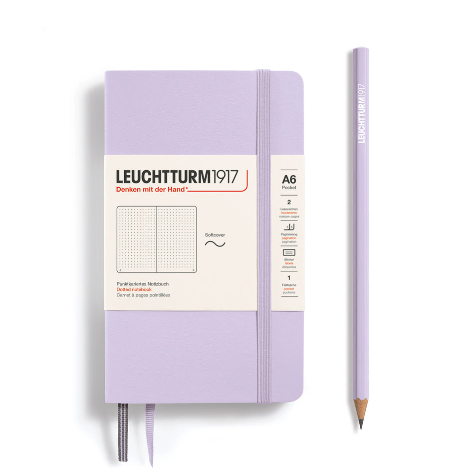 LEUCHTTURM1917 SC Notebook, Pocket (A6),123 p., Dotted - Lilac
