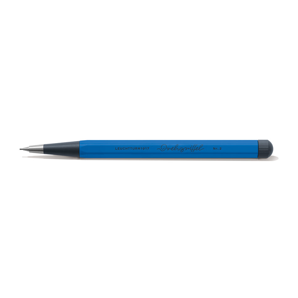 LEUCHTTURM1917 Drehgriffel Nr. 2 Twist Pencil HB Graphite (0.7mm)Aluminium Barrel - Sky Blue