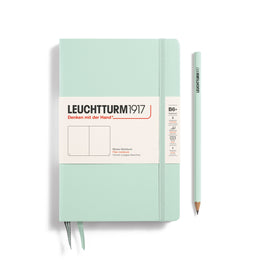 LEUCHTTURM1917 Notebook Hardcover Paperback (B6+), Plain, 219 pages - Mint Green