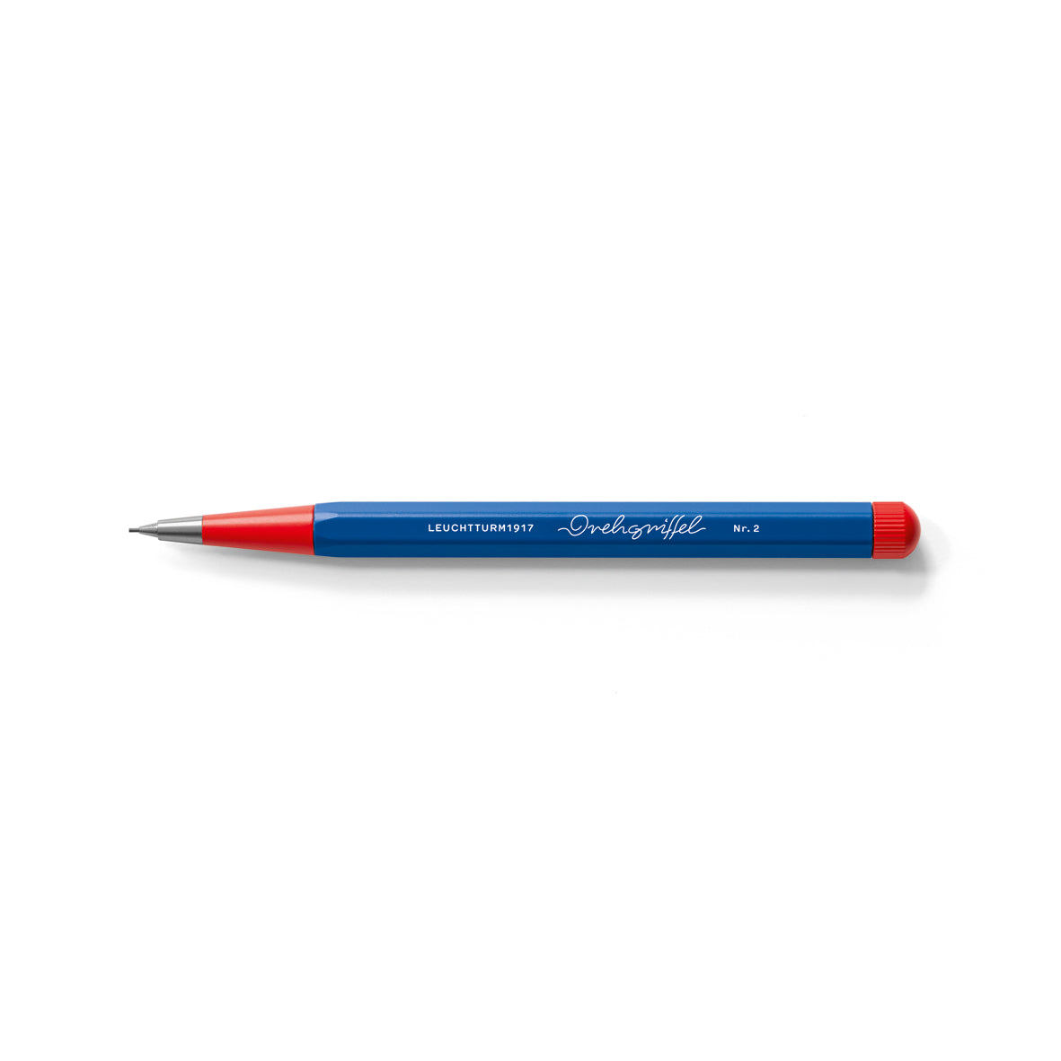 LEUCHTTURM1917 Drehgriffel Nr. 2, Mechanical Pencil, HB Graphite (0.7mm) - Royal Blue with Red