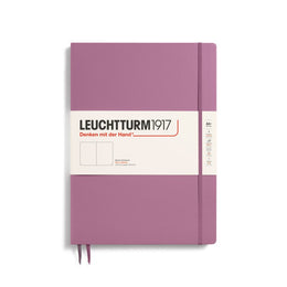 LEUCHTTURM1917 Notebook Master Slim (A4+) Hardcover, 123 Numbered pages, Plain - Dusty Rose Pink