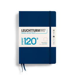 LEUCHTTURM1917 Notebook 120g Edition HC Medium (A5), 203 pages, plain - Navy Blue