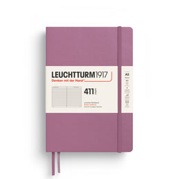 LEUCHTTURM1917 Notebook Medium (A5) HC, 411 Numbered pages, Ruled - Dusty Rose Pink