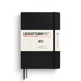 LEUCHTTURM1917 Notebook Medium (A5) HC, 411 Numbered Pages, Dotted - Black