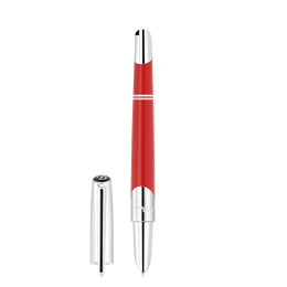 S.T. Dupont Defi Millennium Fountain Pen - Matte Red/Silver