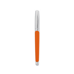 S.T. Dupont Defi Millenium Silver And Matte Orange Rollerball Pen