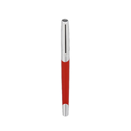 S.T. Dupont Defi Millennium Silver And Matte Red Rollerball Pen