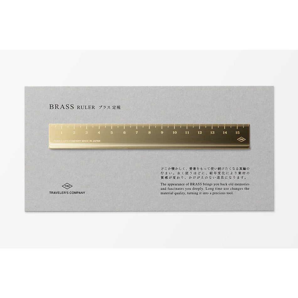 TRAVELER'S CO. Brass Ruler