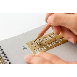 TRAVELER'S CO. refill - TEMPLATE BOOKMARK Alphabet