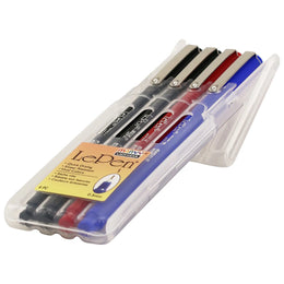 Le Pen Fine Felt Tip Marker Set - Basic Set (4 Piece)