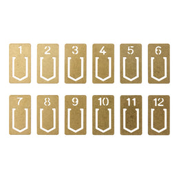 TRAVELER'S CO. refill - Brass Number Clip