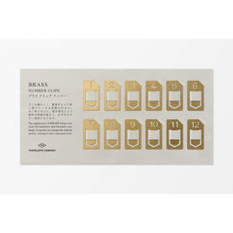 TRAVELER'S CO. refill - Brass Number Clip