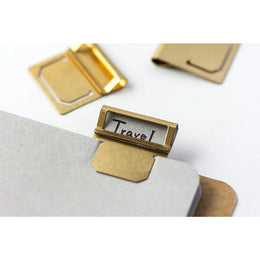 TRAVELER'S CO. refill - Brass Index Clip