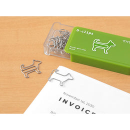 Midori D-clips Paper Clips - Dog