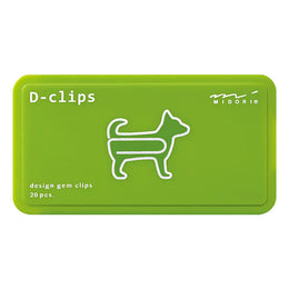 Midori D-clips Paper Clips - Dog