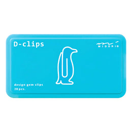 Midori D-clips Paper Clips - Penguin