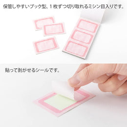 Midori Stickers Book for Paintable Stamp - Warm Colors