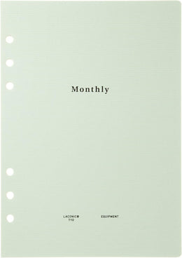 Laconic Style A5 Notebook Refill - Monthly
