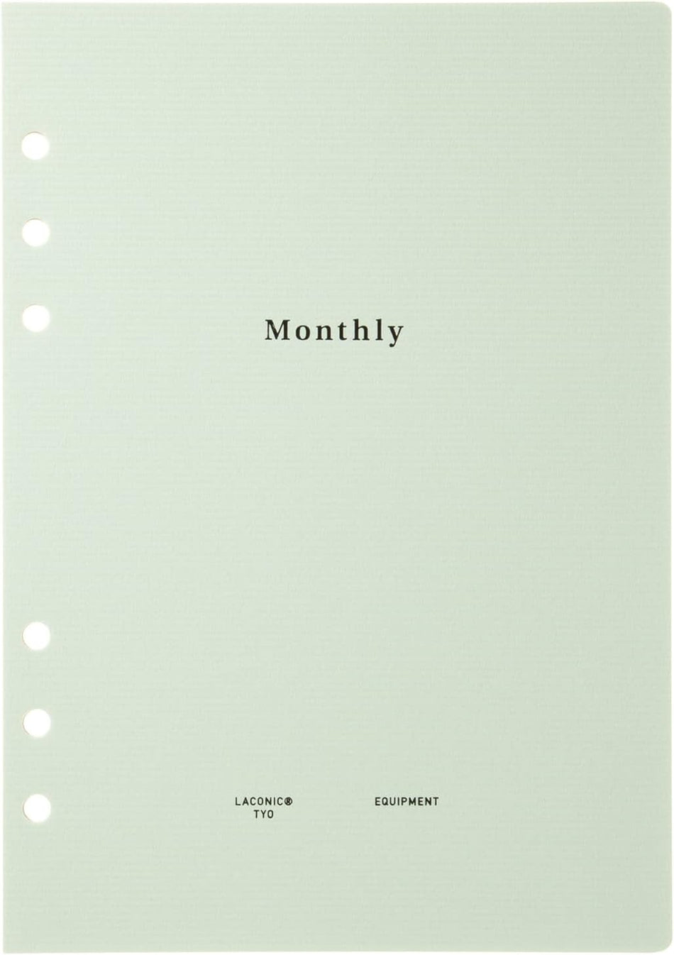Laconic Style A5 Notebook Refill - Monthly