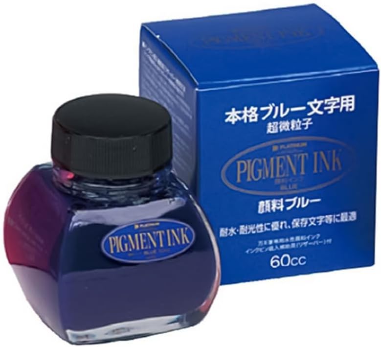 Platinum Pigment Fountain Pen Ink 60ml (Waterproof) - Blue
