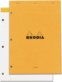 RHODIA Pad Lined w/holes 8.5x11 Orange