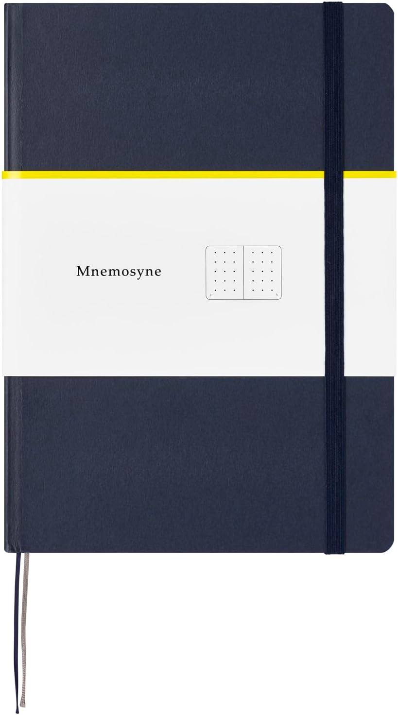 Mnemosyne N888 A5 Hardcover Dotted Journal - Navy