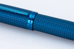 Diplomat Viper Fountain Pen Blue Guilloche - Fine/Medium