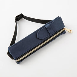 Midori Book Band Pen Case - Navy