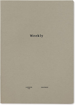 Laconic Style Notebook A5 Weekly