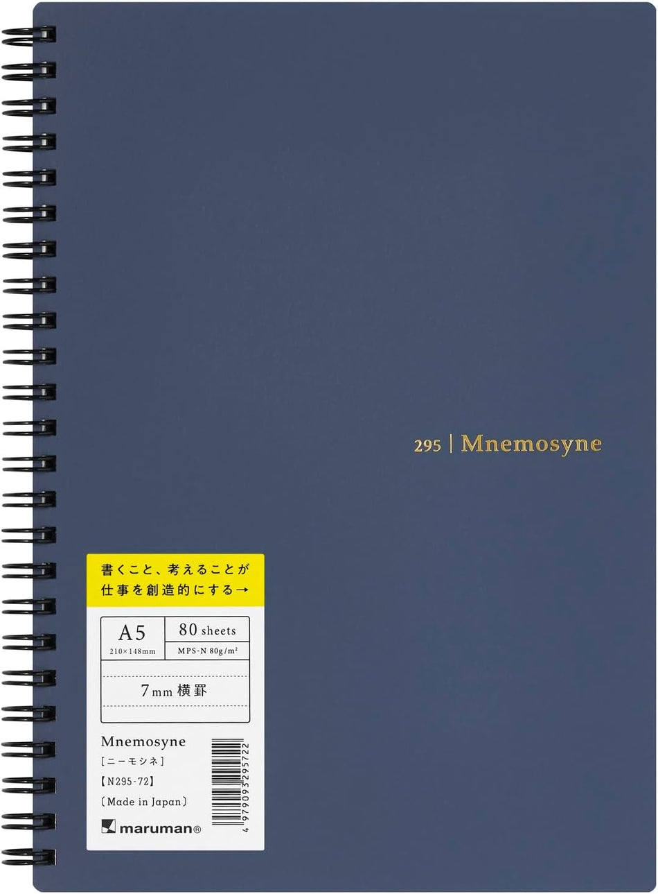 Mnemosyne SoftCover N295 A5 Ruled - Navy