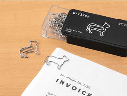 Midori D-clips Paper Clips - Cat
